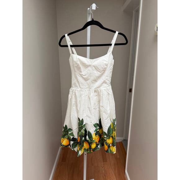 NEW NWT Amanda Uprichard Napoli Dress Lemon Citrus Size XS - Picture 6 of 7